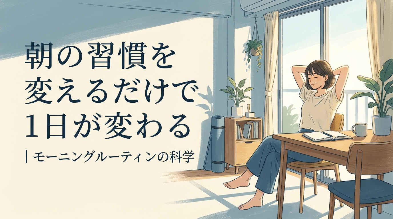 朝の習慣を変えるだけで1日が変わる｜モーニングルーティンの科学
