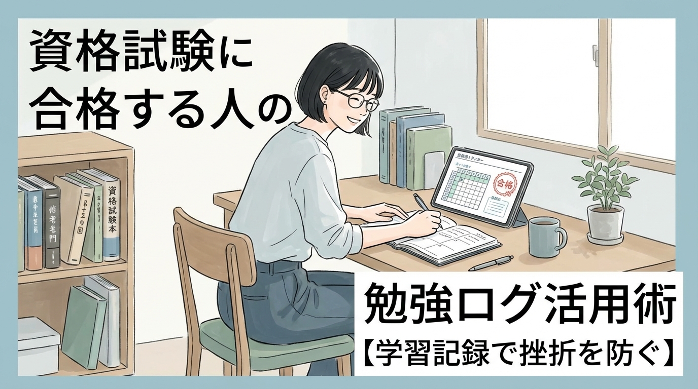 資格試験に合格する人の勉強ログ活用術【学習記録で挫折を防ぐ】