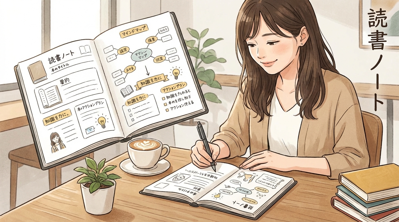 読書ノートのテンプレートサンプル画像