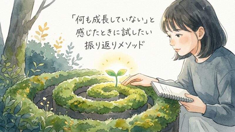 「何も成長していない」と感じたときに試したい振り返りメソッド