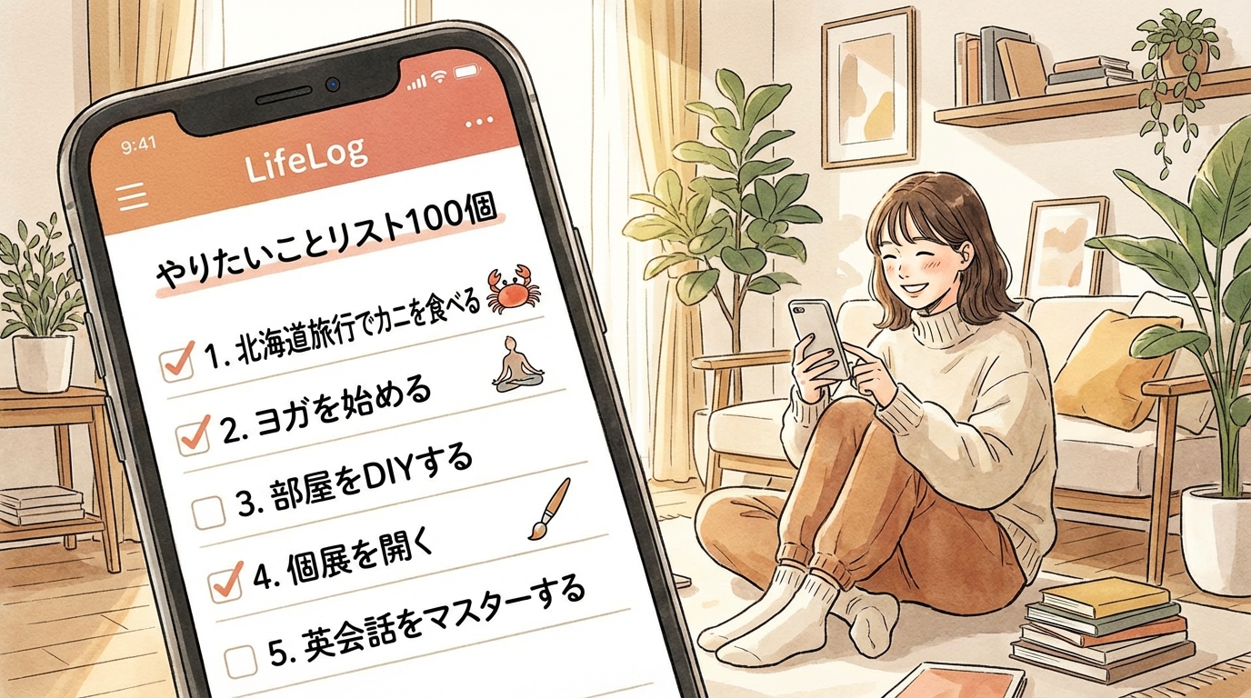 LifeLogアプリの画面スクリーンショット