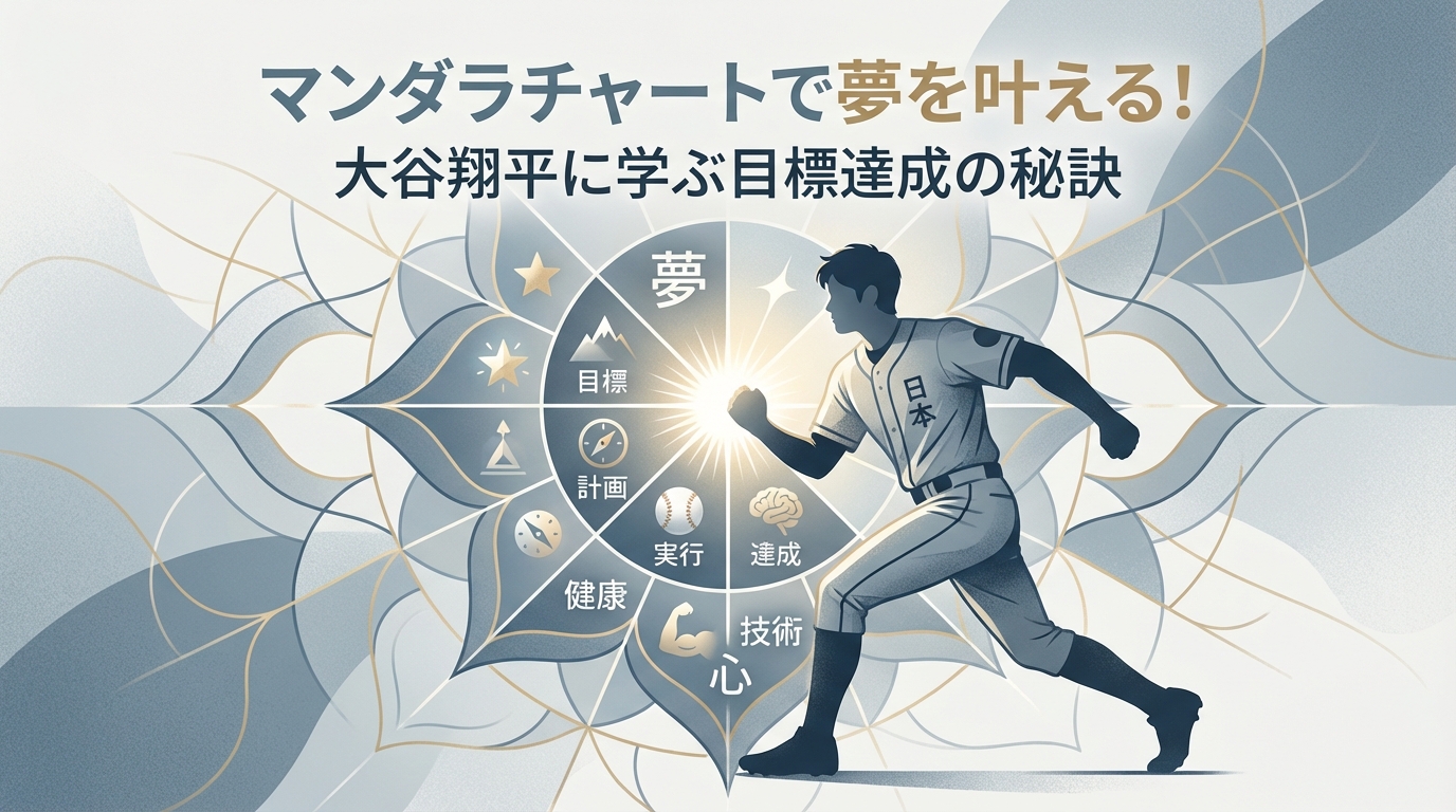 マンダラチャートで夢を叶える!大谷翔平に学ぶ目標達成の秘訣