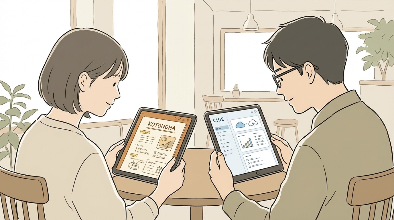 読書ノートアプリの比較イメージ