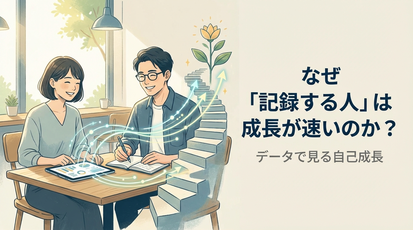 なぜ「記録する人」は成長が速いのか？データで見る自己成長