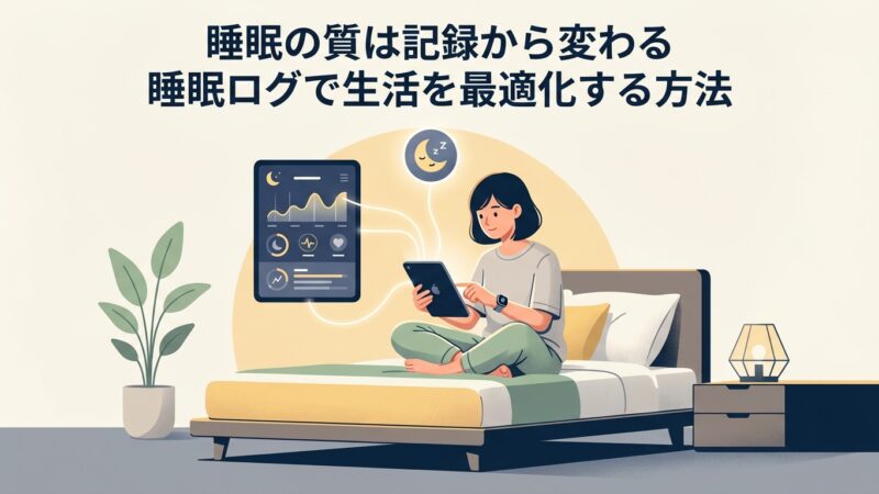 睡眠の質は記録から変わる睡眠ログで生活を最適化する方法
