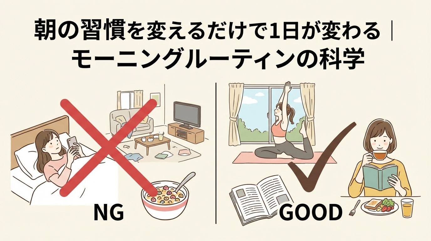 NG習慣をバツ印で示すイラスト