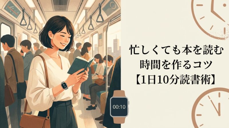忙しくても本を読む時間を作るコツ【1日10分読書術】