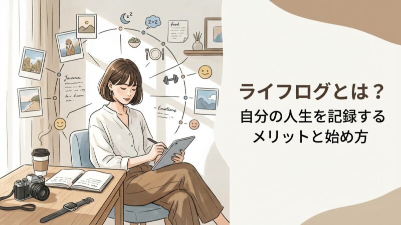 ライフログとは？自分の人生を記録するメリットと始め方