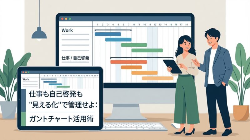 仕事も自己啓発も"見える化"で管理せよ:ガントチャート活用術