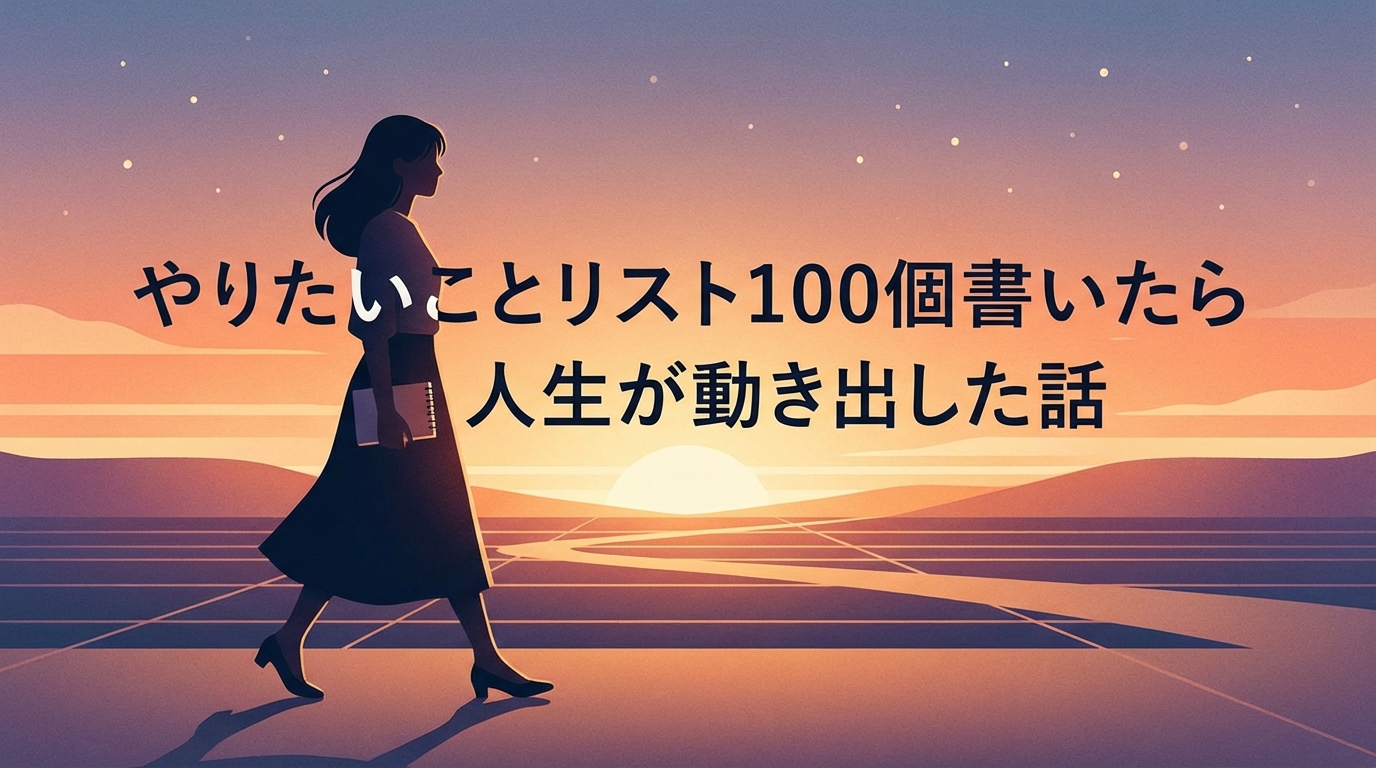 前向きに歩き出す女性のシルエットのイメージ写真