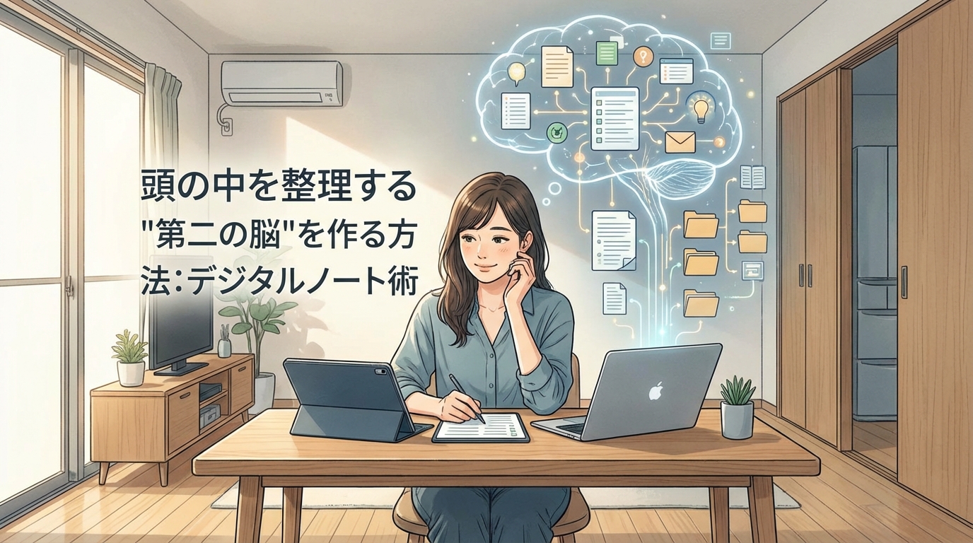 頭の中を整理する"第二の脳"を作る方法：デジタルノート術