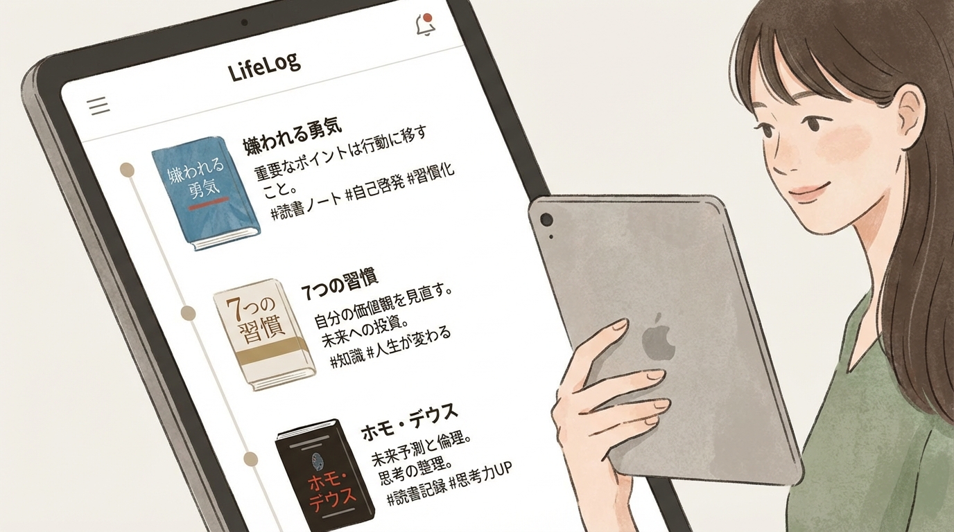 LifeLogアプリのスクリーンショット