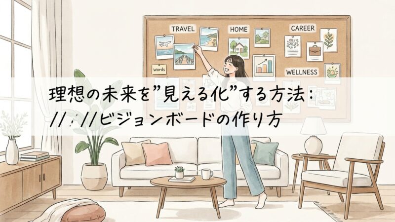 理想の未来を”見える化”する方法：//ビジョンボードの作り方
