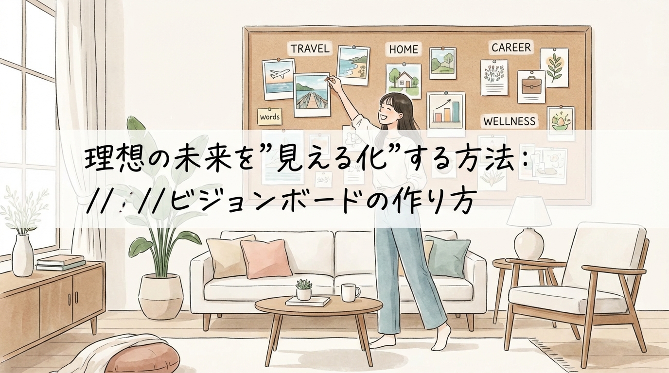 理想の未来を”見える化”する方法：//ビジョンボードの作り方