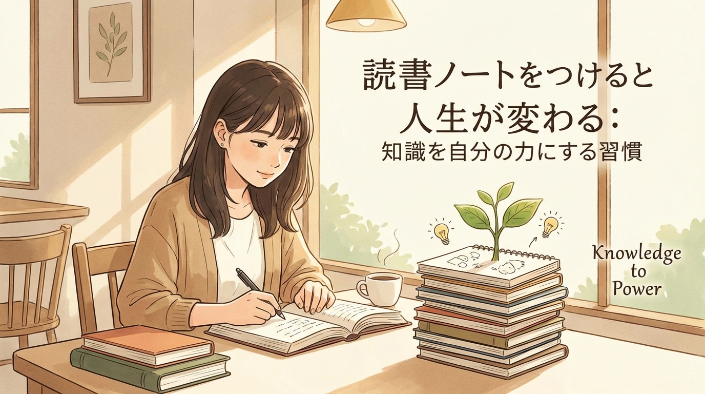 読書ノートをつけると人生が変わる：知識を自分の力にする習慣